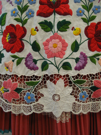 Hungarian womans folk costume