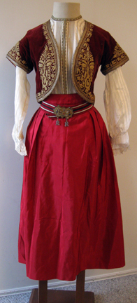 woman's costume, Cetinje, Montenegro