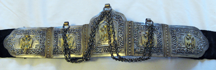 montenegram woman's folk belt buckle
